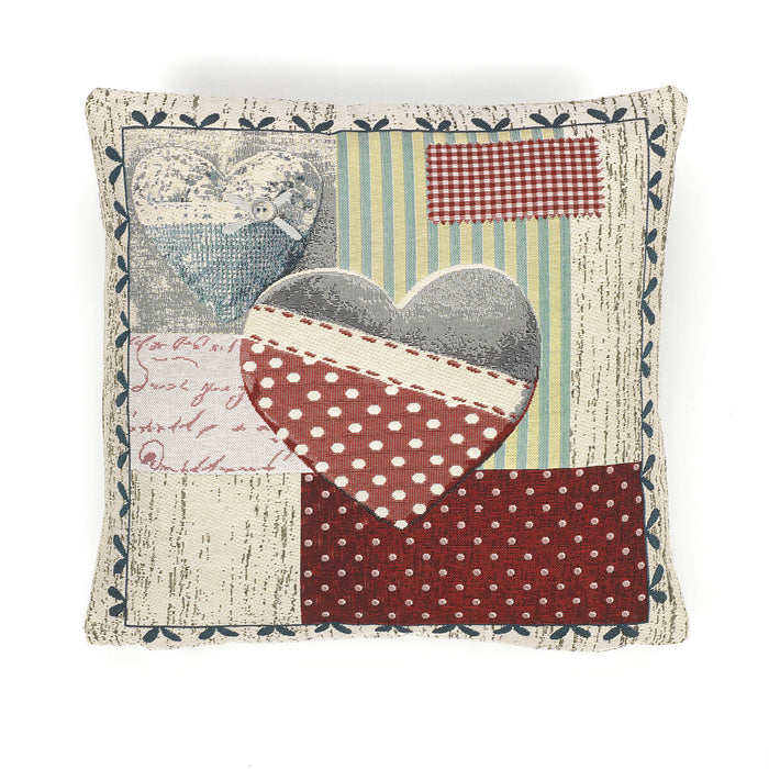 Husă de pernă de canapea Alexandra House Living Heart Multicolor 42 x 42 cm
