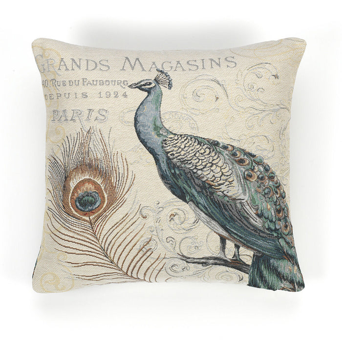 Husă de pernă de canapea Alexandra House Living Peacock Multicolor 42 x 42 cm