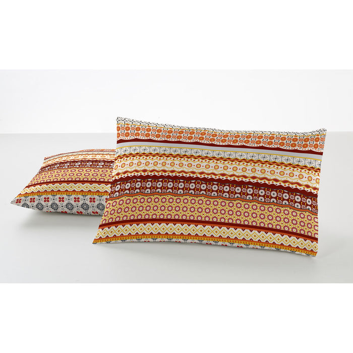 Față de pernă Alexandra House Living Siena Ocru 50 x 75 cm (2 Unități)