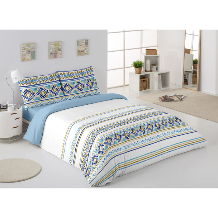 Față de pernă Alexandra House Living Vinia Albastru 50 x 75 cm (2 Unități)