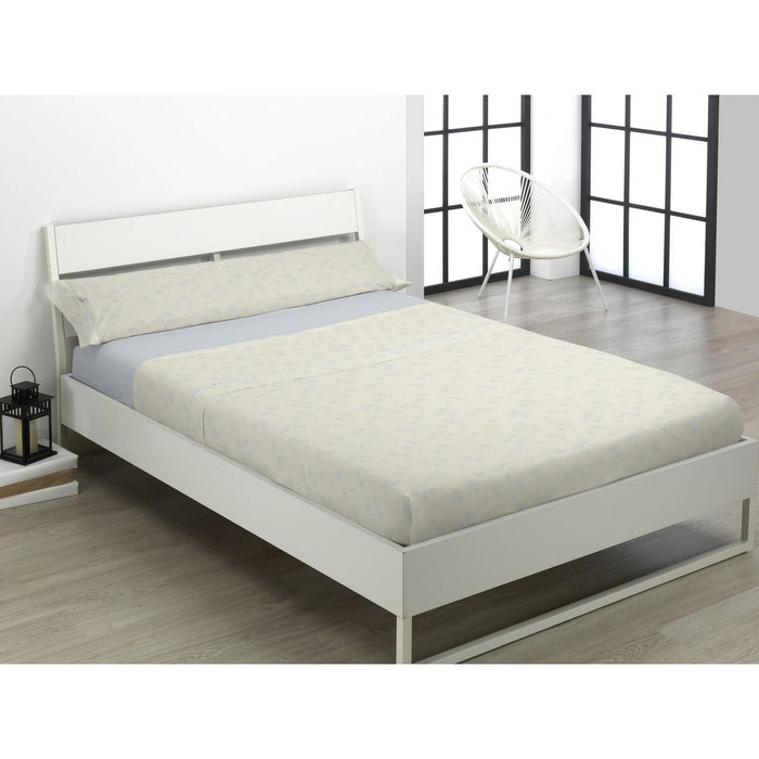 Set de foi Alexandra House Living Estelia Alb cald Pat 160 4 Piese