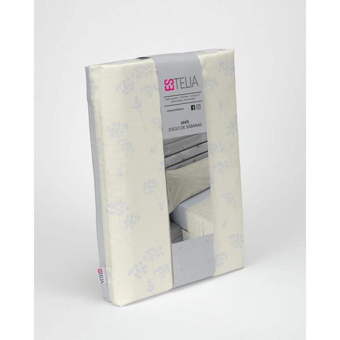 Set de foi Alexandra House Living Estelia Alb cald Pat 160 4 Piese