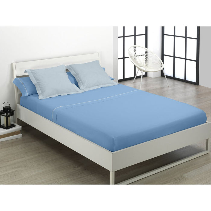 Set de foi Alexandra House Living Albastru deschis Pat 180 4 Piese