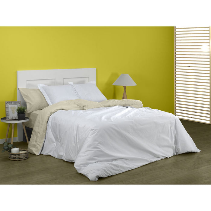Husă de pilotă Alexandra House Living Alb 220 x 220 cm Reversibil/ă Bicolor