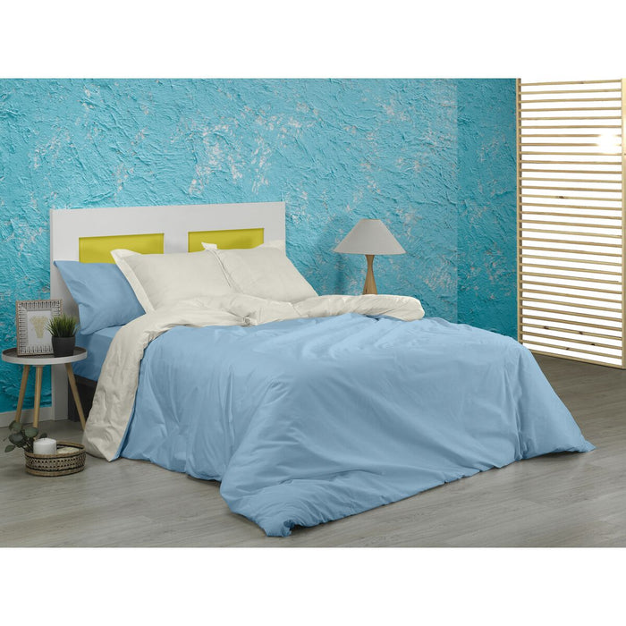 Husă de pilotă Alexandra House Living Crem Celeste 260 x 240 cm Reversibil/ă Bicolor
