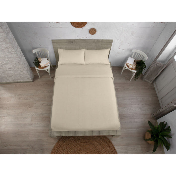 Set husă de pătură Alexandra House Living Qutun Gri Maroniu Pat 150 3 Piese