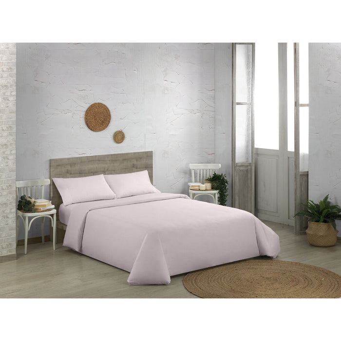Set husă de pătură Alexandra House Living QUTUN Roz Pat 150 3 Piese