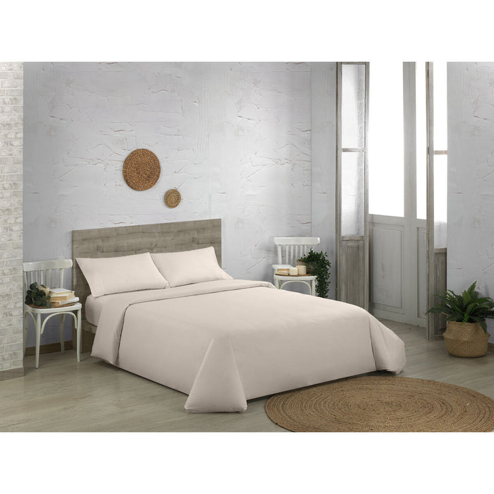 Set husă de pătură Alexandra House Living QUTUN Natural Pat 200 4 Piese