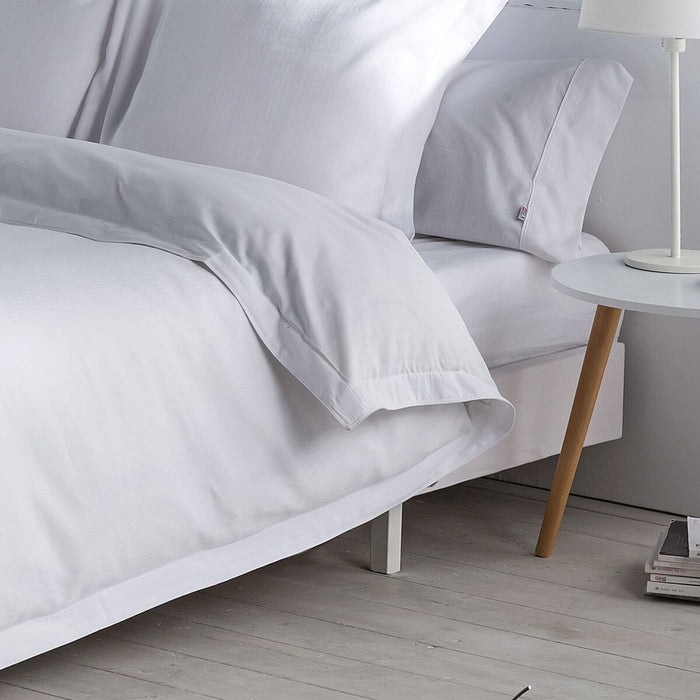 Set husă de pătură Alexandra House Living Espiga Alb Pat 135/140 5 Piese