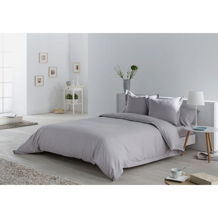 Set husă de pătură Alexandra House Living Espiga Gri Perlat Pat 135/140 5 Piese