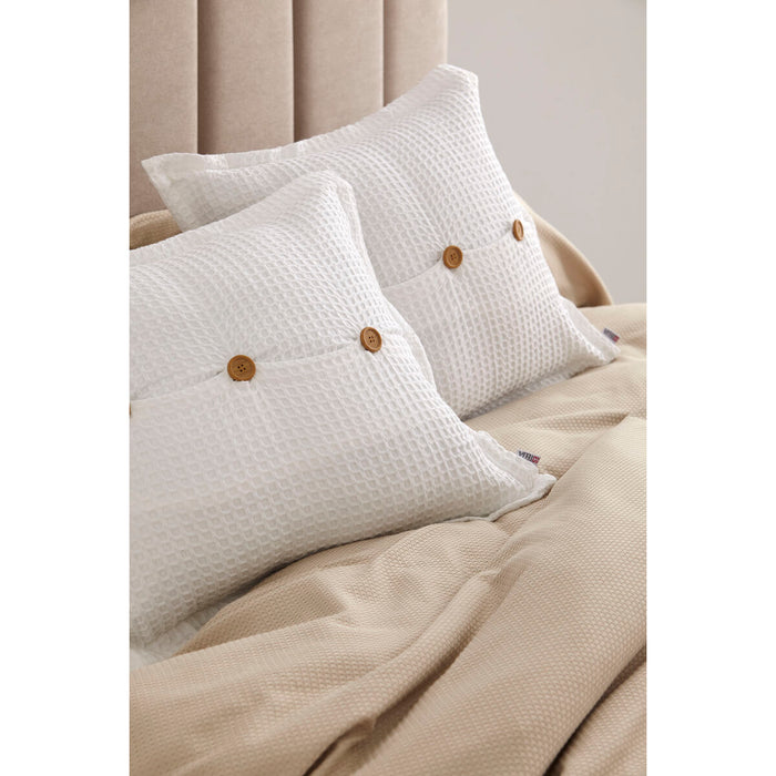 Husă de pernă de canapea Alexandra House Living Banús Alb 50 x 75 cm