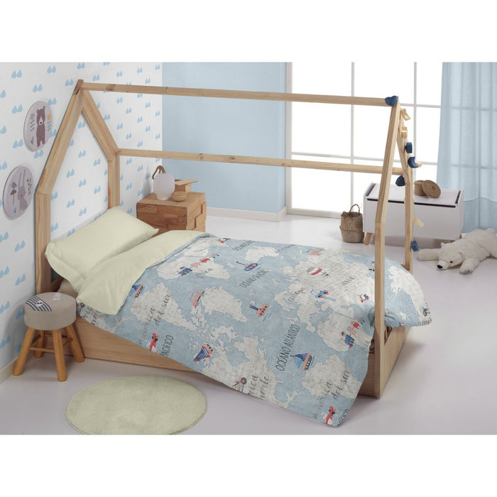 Set husă de pătură Alexandra House Living Estelia Multicolor Pat 90 2 Piese