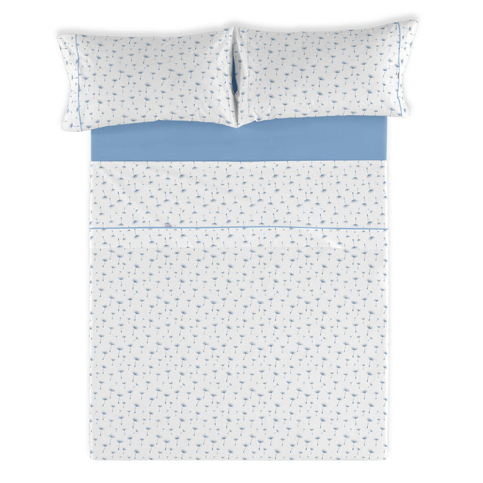 Set de foi Alexandra House Living Estelia Albastru Pat 135/140 3 Piese