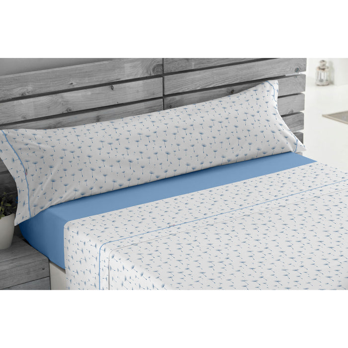 Set de foi Alexandra House Living Estelia Albastru Pat 135/140 3 Piese
