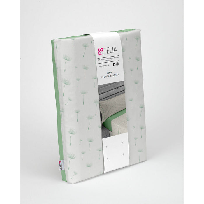 Set de foi Alexandra House Living Estelia Verde Pat 160 4 Piese