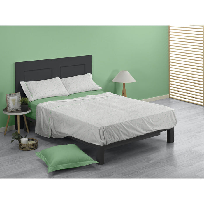 Set de foi Alexandra House Living Estelia Verde Pat 200 4 Piese