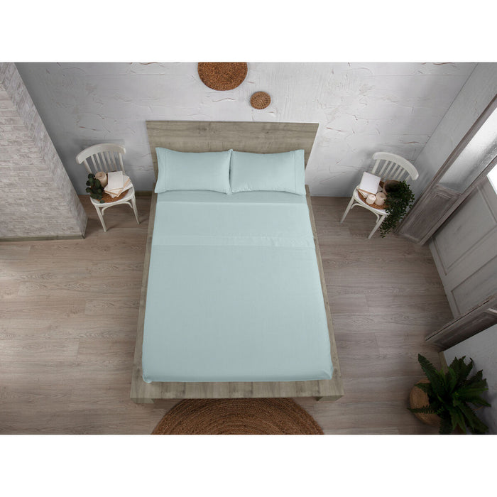 Set de foi Alexandra House Living QUTUN Albastru deschis Pat 90 3 Piese
