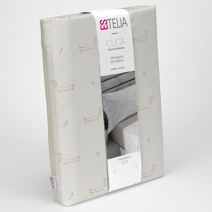 Set de foi Alexandra House Living Cuca Bej Pat 90 3 Piese