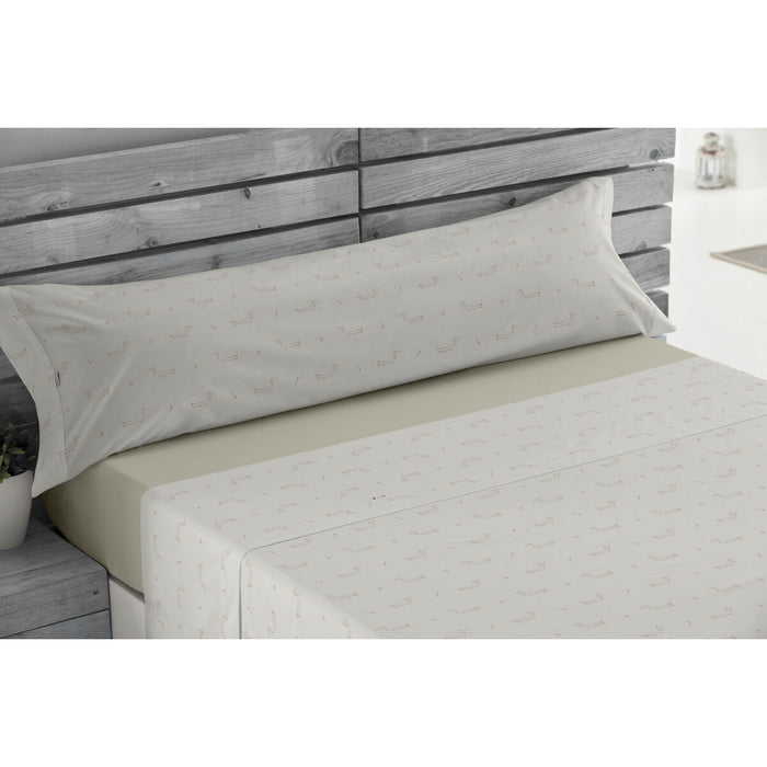 Set de foi Alexandra House Living Cuca Bej Pat 160 4 Piese