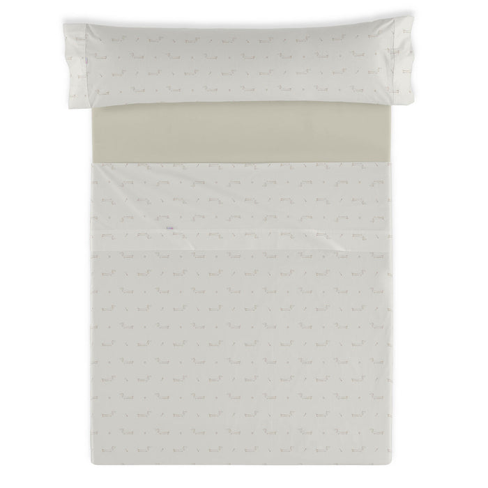 Set de foi Alexandra House Living Cuca Bej Pat 150 4 Piese