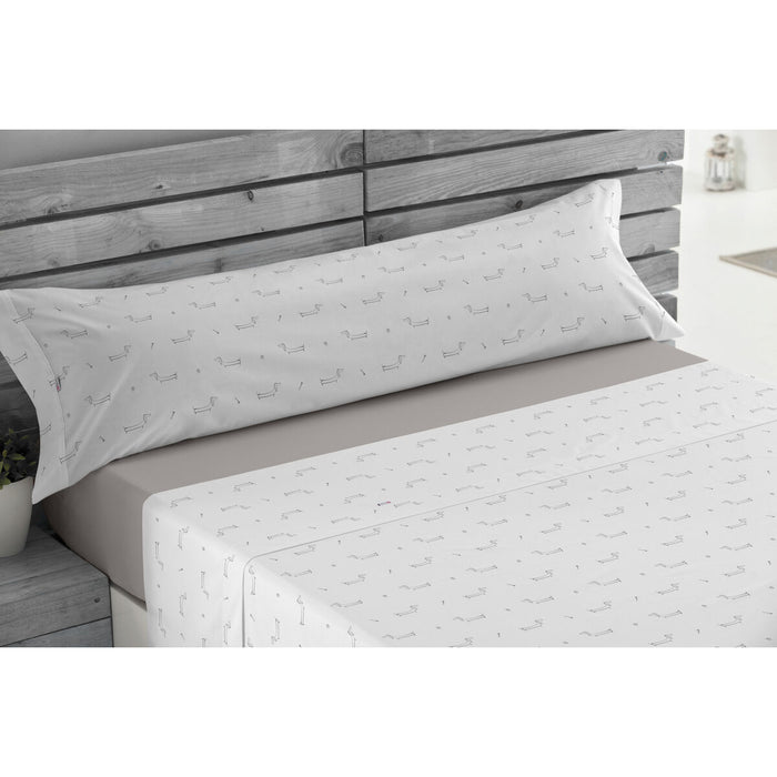 Set de foi Alexandra House Living Cuca Gri Pat 160 4 Piese
