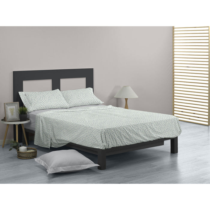 Set de foi Alexandra House Living Iber Albastru Pat 150 3 Piese