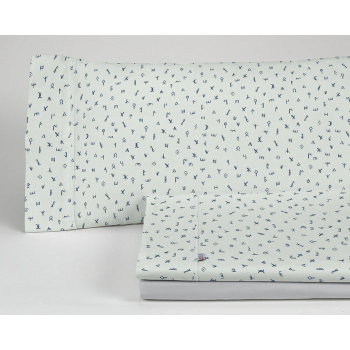 Set de foi Alexandra House Living Iber Albastru Pat 160 4 Piese