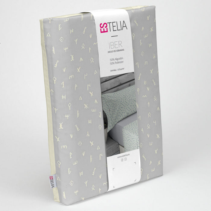 Set de foi Alexandra House Living Iber Gri Perlat Pat 200 4 Piese