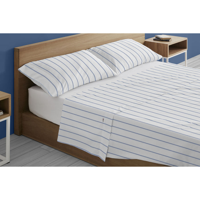Set de foi Alexandra House Living Rita Albastru Pat 105 3 Piese