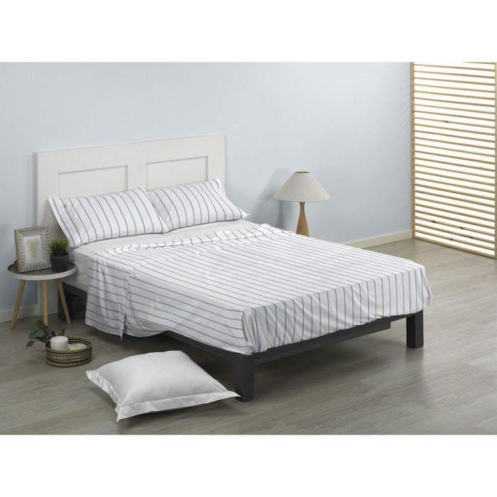 Set de foi Alexandra House Living Rita Albastru Pat 200 4 Piese