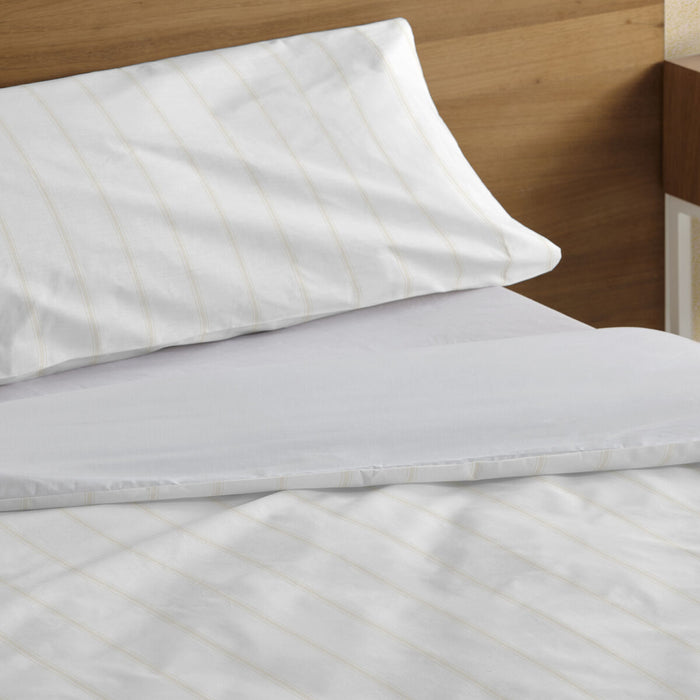 Set husă de pătură Alexandra House Living Rita Bej Pat 90 2 Piese