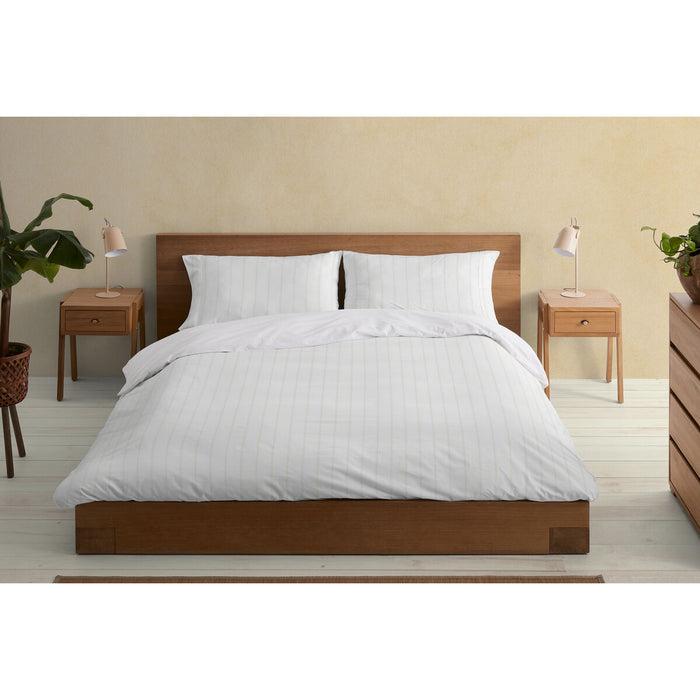 Set husă de pătură Alexandra House Living Rita Bej Pat 200 3 Piese