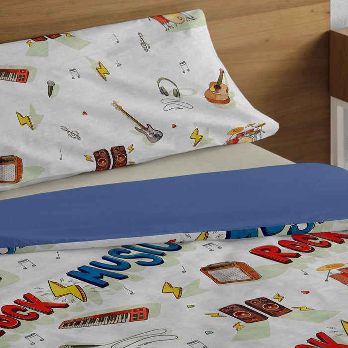 Set husă de pătură Alexandra House Living Rock Multicolor Pat 90 2 Piese