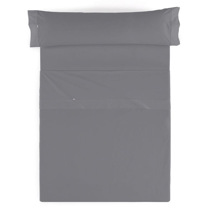Set de foi Alexandra House Living Satén Gri închis Pat 90 3 Piese