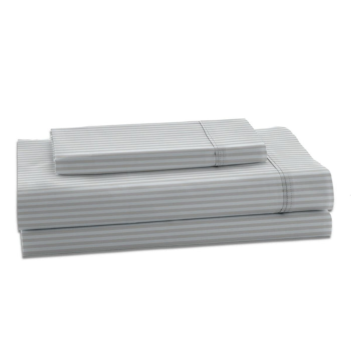 Set de foi Alexandra House Living Satén Gri Perlat Pat 180 4 Piese