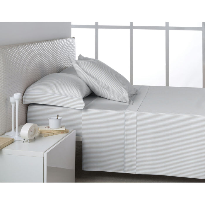 Set de foi Alexandra House Living Satén Gri Perlat Pat 160 4 Piese