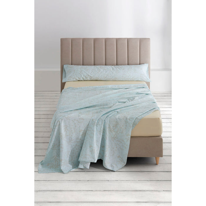 Set de foi Alexandra House Living Circe Albastru Pat 160 4 Piese