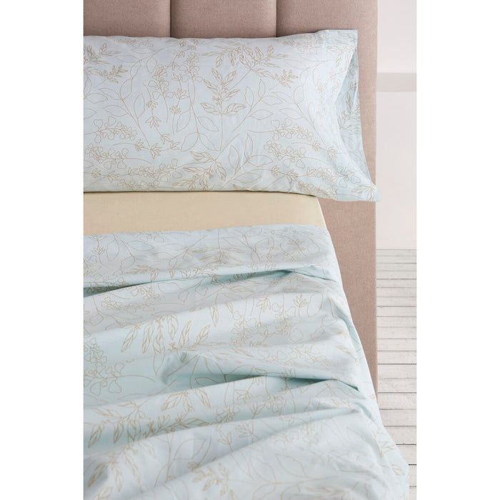 Set de foi Alexandra House Living Circe Albastru Pat 160 4 Piese