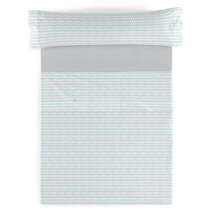 Set de foi Alexandra House Living Cloe Albastru Pat 150 4 Piese