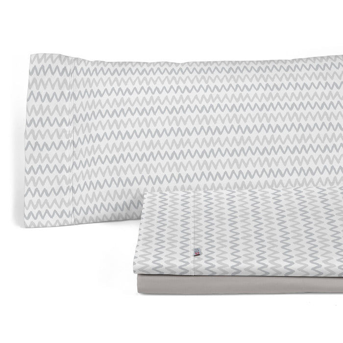 Set de foi Alexandra House Living Cloe Gri Pat 160 4 Piese