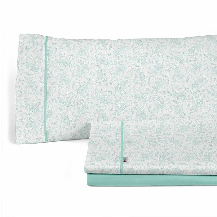 Set de foi Alexandra House Living Lara Verde soft Pat 90 3 Piese