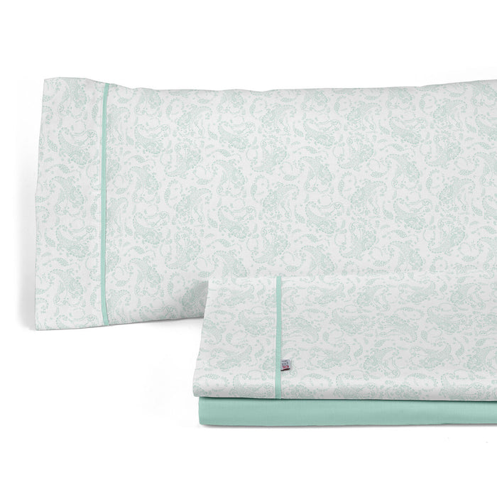 Set de foi Alexandra House Living Lara Verde soft Pat 180 4 Piese