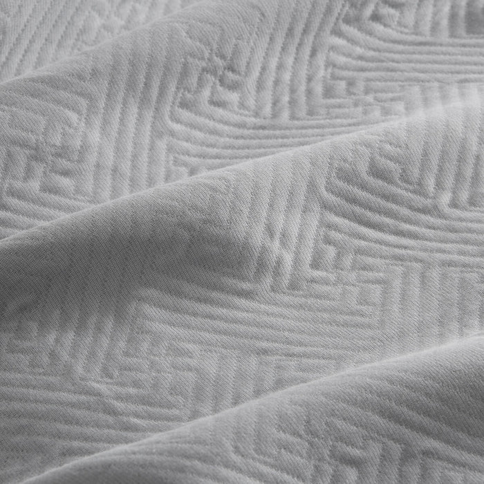 Cuvertură (de pat) Alexandra House Living Lines Gri Perlat 180 x 280 cm (2 Piese)