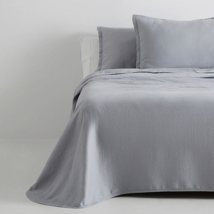 Cuvertură (de pat) Alexandra House Living Lines Gri Perlat 205 x 280 cm (2 Piese)