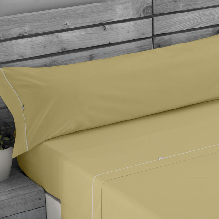 Set de foi Alexandra House Living Ocru Pat 135/140 3 Piese