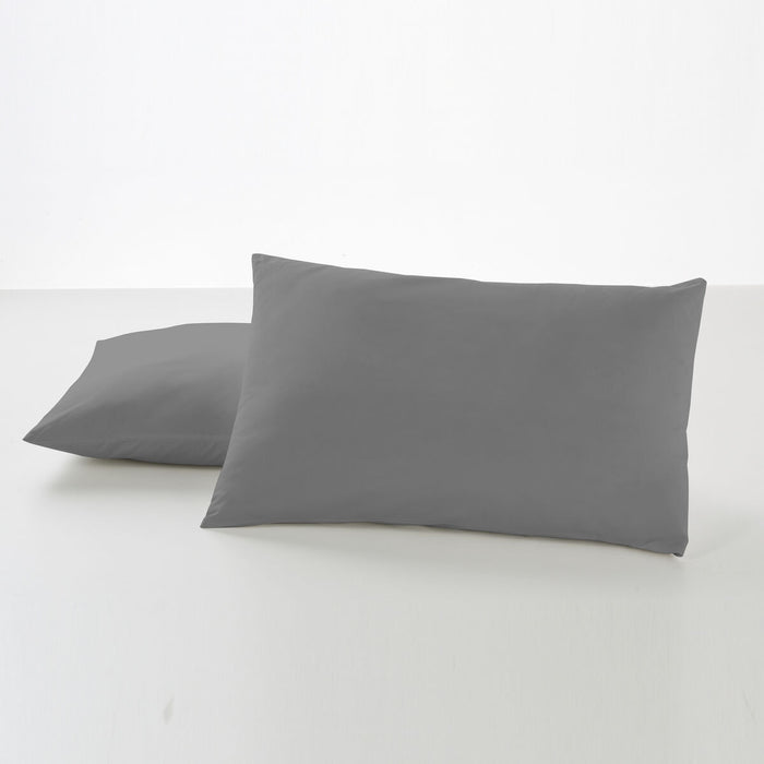Față de pernă Alexandra House Living Titaniu 50 x 80 cm (2 Unități)
