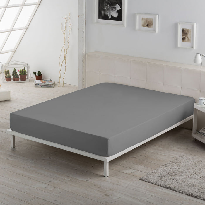 Foaie de fund montată Alexandra House Living Titaniu 190/200 x 200 cm