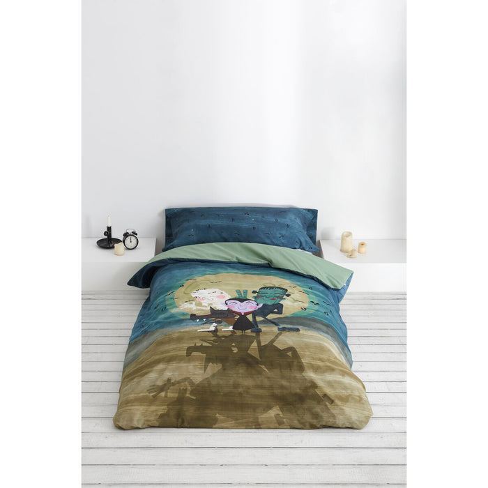 Set husă de pătură Alexandra House Living Draky Multicolor Pat 90 2 Piese