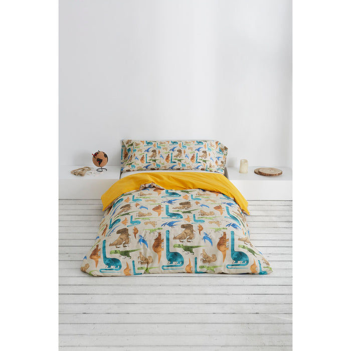 Set husă de pătură Alexandra House Living Saurios Multicolor Pat 105 2 Piese