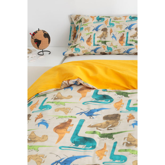 Set husă de pătură Alexandra House Living Saurios Multicolor Pat 105 2 Piese